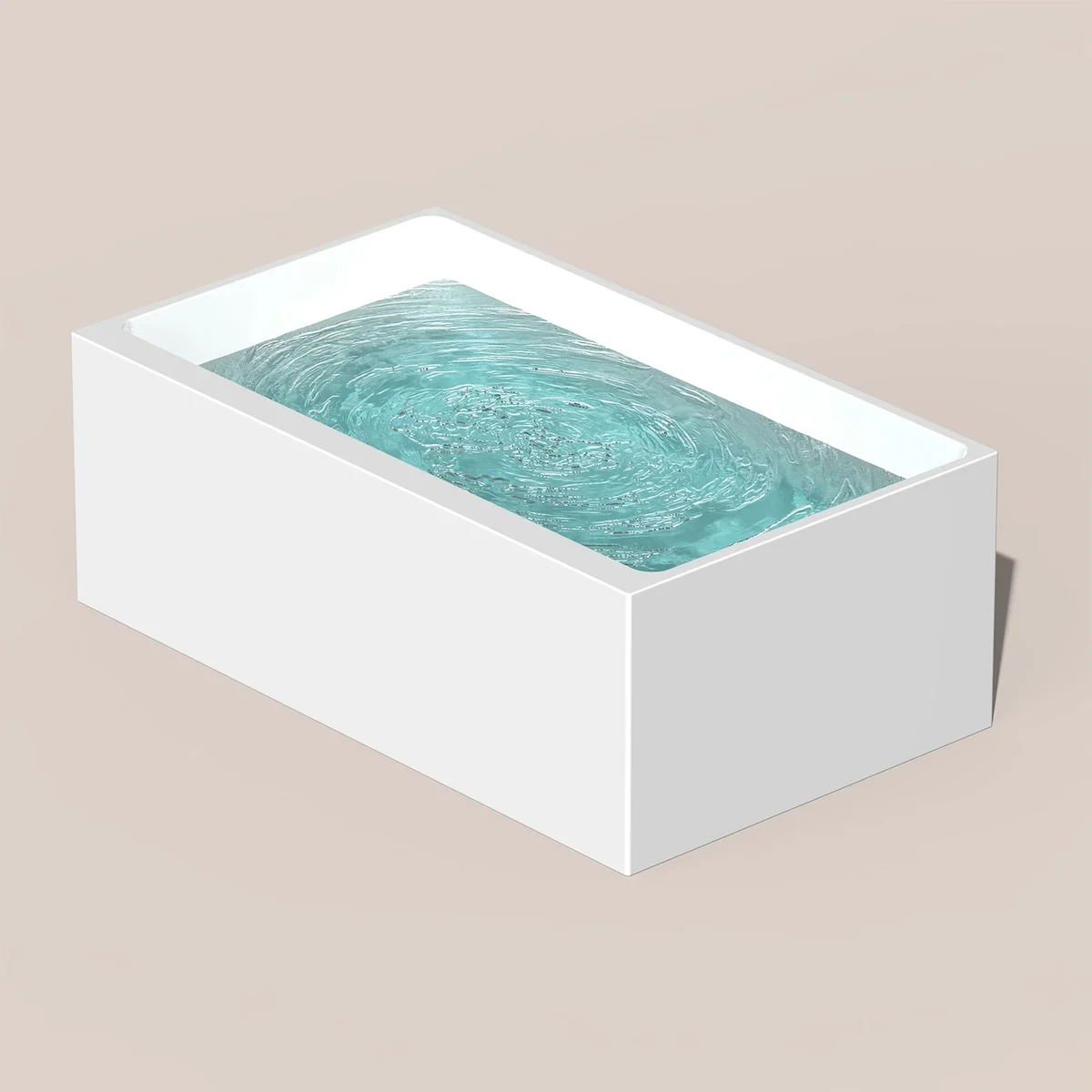 Freestanding Acrylic Bathtub for Cold Plunge — SY026 2 حوض استحمام أكريليك قائم بذاته للغطس البارد — SY026