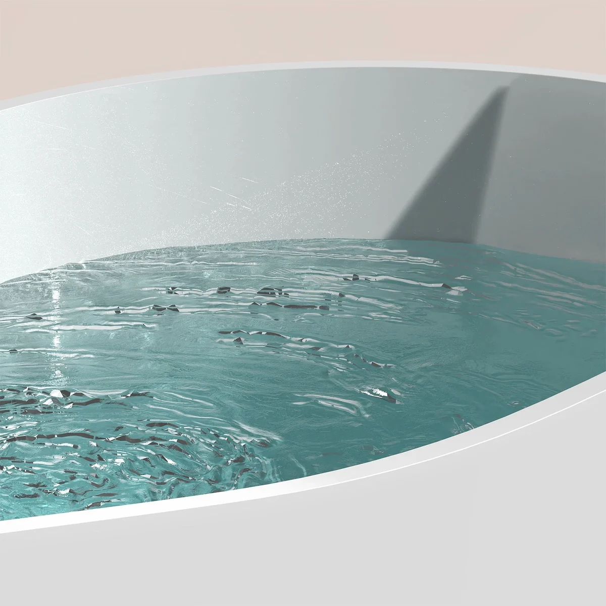 Freestanding Acrylic Bathtub for Cold Plunge — SYD183 3 حوض استحمام أكريليك قائم بذاته للغطس البارد — SYD183