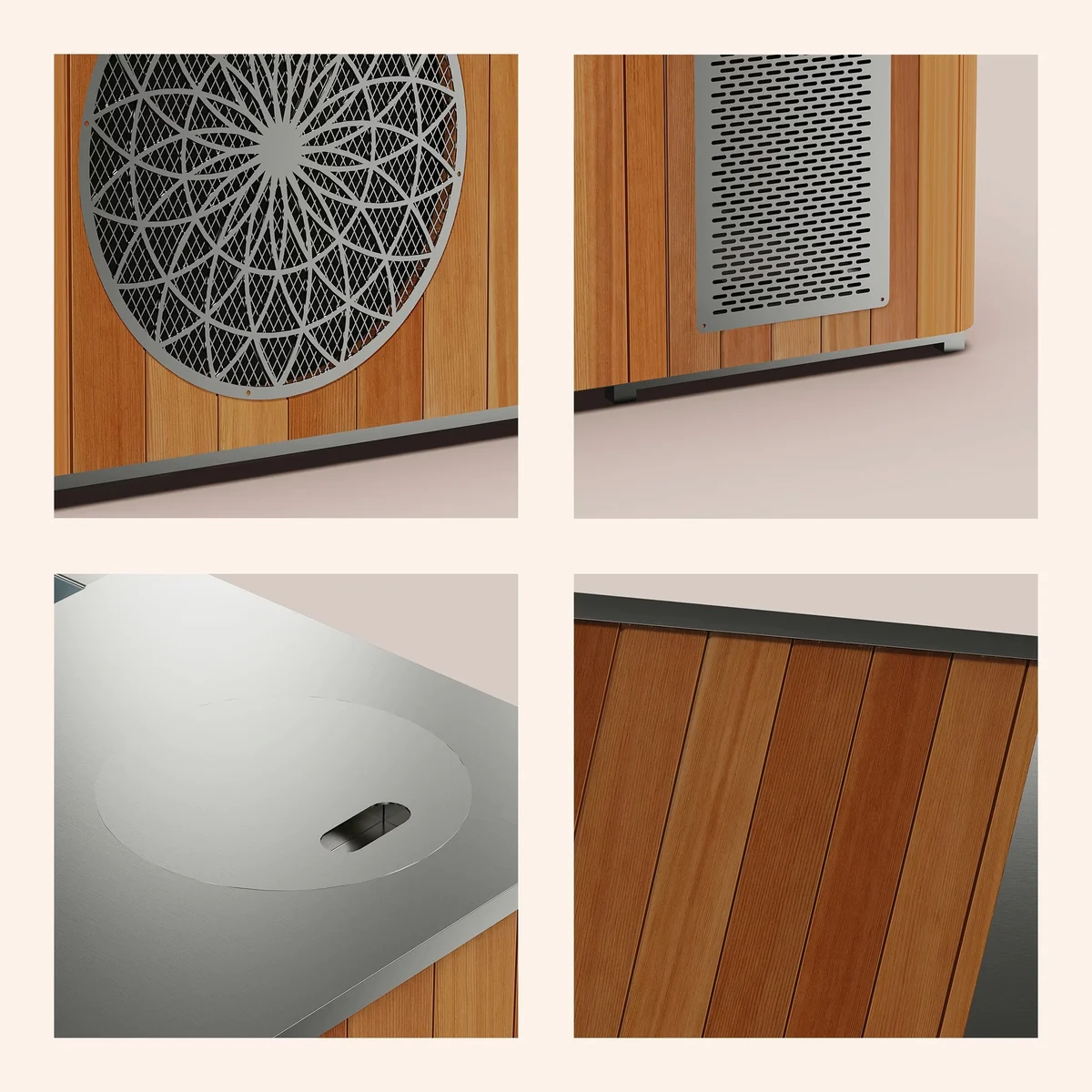 Cedar & Stainless Steel All-in-One Cold Plunge Tub — G10 6 حوض غطس بارد متكامل من خشب السيكويا والستانلس ستيل — G10