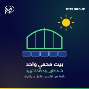 Solar power system to operate one greenhouse — two exhaust fans and a cooling pump