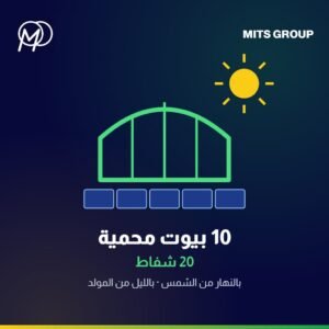 Solar power system to operate 10 greenhouses — 20 exhaust fans