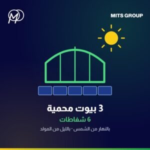 Solar power system to operate 3 greenhouses — 6 exhaust fans