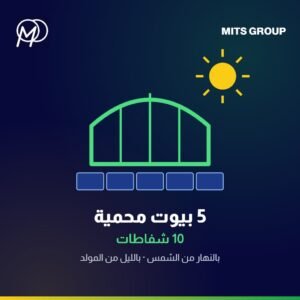 Solar power system to operate 5 greenhouses — 10 exhaust fans