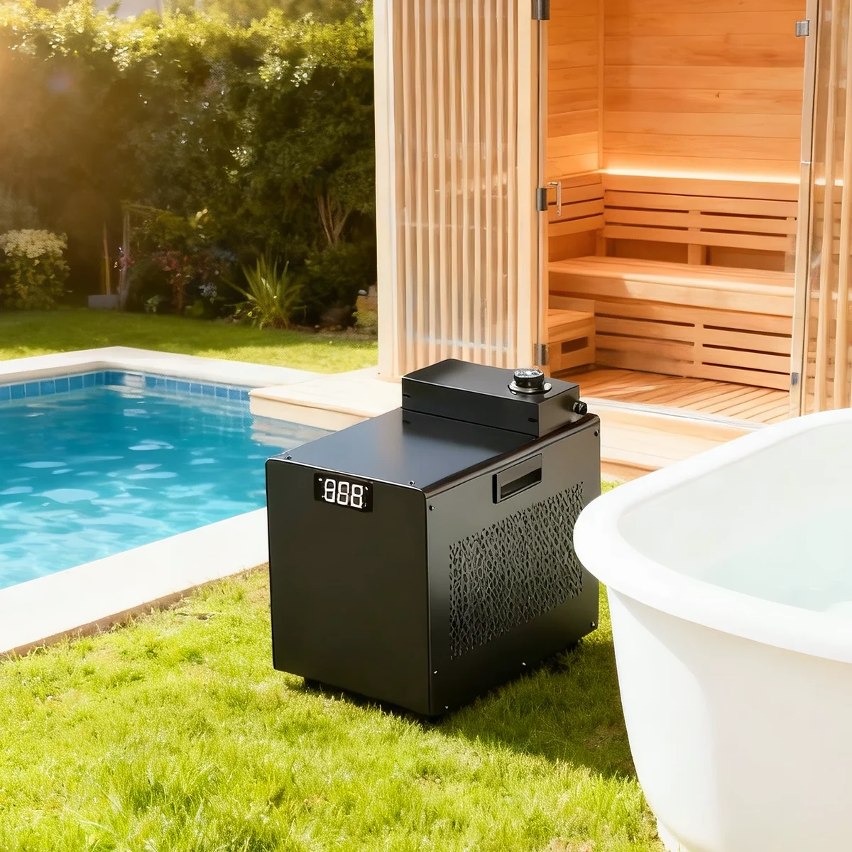 100 mg/h Ozone Generator for Cold Plunge Water 6 مولد أوزون 100 ملغ/ساعة لتعقيم ماء حوض الغطس