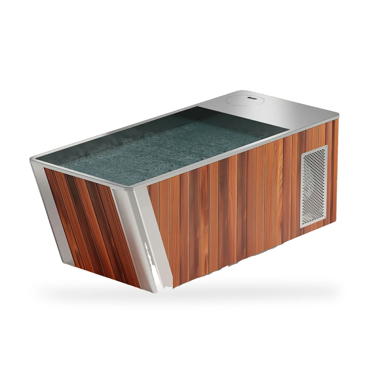 Wood & Stainless All-in-One Ice Bath Plunge, 1 HP Chiller — G5 3 Wood & Stainless All-in-One Ice Bath Plunge, 1 HP Chiller — G5